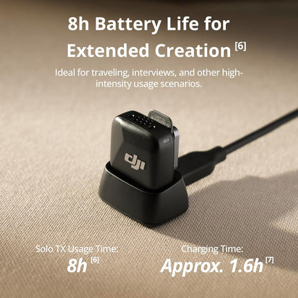 DJI Mic Mini Transmitter (Infinity Black), Ultralight, Detail-Rich Audio, OsmoAudio, Noise Cancelling, Wireless Microphone for Camera/iPhone/Android, Vlog, Streaming