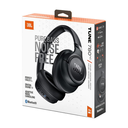 JBL New Launch Tune 780NC Wireless Over Ear Headphones with Adaptive Noise Cancellation, Upto 76 Hrs Battery, Smart Ambient, Spatial Sound, Customized EQ, Google Fast Pair, Dual Pairing, BT 6.0 -Black