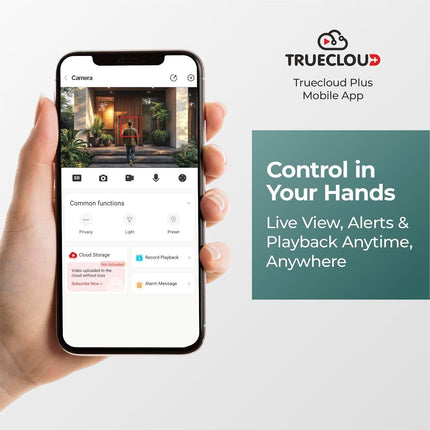 Trueview 3MP Wi-Fi All Time Colour Mini Pan-tilt CCTV Camer | STQC Approved | 360° Pan Tilt | Human Detection | 2-Way Audio | Supports 256 GB Memory Card & Cloud | Alexa | T18290S 2026 Edition