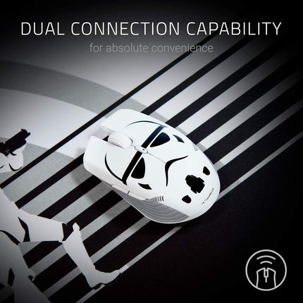 Razer Atheris Ambidextrous Wireless Mouse: 7200 DPI Optical Sensor - 350 Hr Battery Life - USB Wireless Receiver & Bluetooth Connection - Stormtrooper Limited Edition, Star Wars Limited Edition