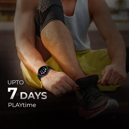 PLAYFIT Flaunt 2 1.43" AMOLED Round Display with Rotary Crown (Black)