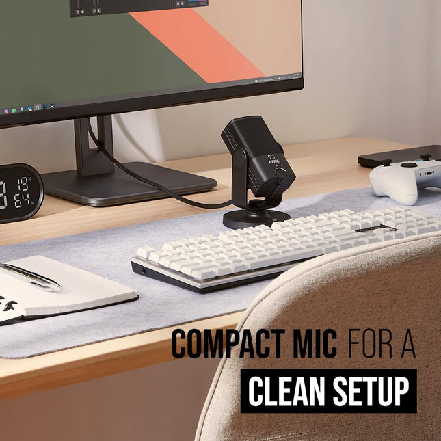 Rode NT-USB Mini Studio Quality USB Unidirectional Microphone for podcasting, Streaming, Musician, Gaming, Voice Over (Black)