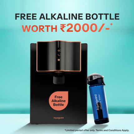 Aquaguard Marvel NXT Active Copper RO+UV+UF + 1 Free Alkaline Bottle | Up to 60% Water Savings | 10-Stage RO Water Purifier | Suitable for all Water Sources