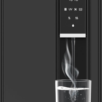 Havells Gracia FAB Alkaline Water Purifier (Black), RO+UV+Alkaline, Hot, Warm & Ambient Water, Copper+Zinc+Minerals, 8 Stage Purification, 6.5L SS Tank, Suitable for Borewell, Tanker & Municipal Water