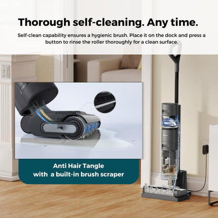 Dreame H12 Core Water & Dust Vacuum Cleaner, Lightweight, Smart, Cordless Vacuum Cleaner for Hard Floors, Intelligent Dirt Detection, Self-Cleaning, Wood, Vinyl and Other Hard Floors