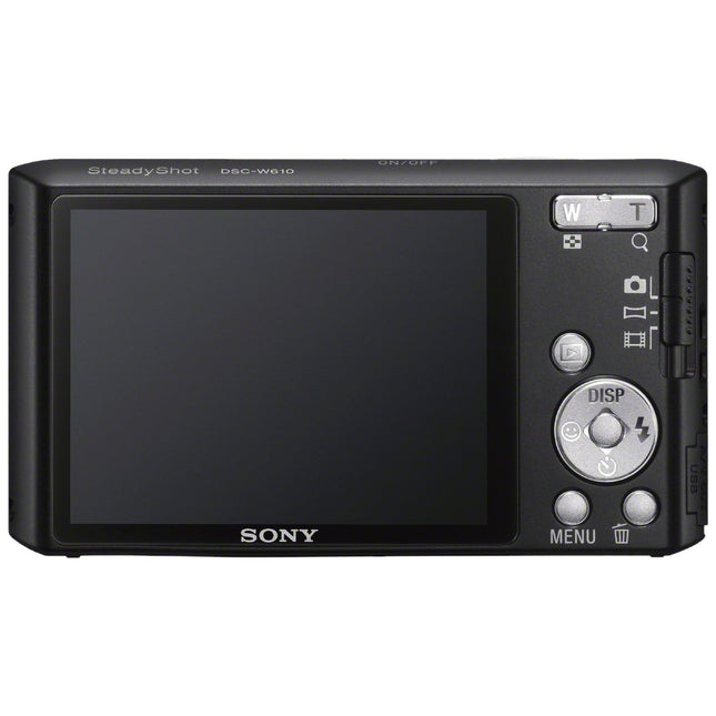 Sony Cyber-Shot DSC-W610 14.1MP Point and Shoot Camera (Black) with 4X Optical Zoom