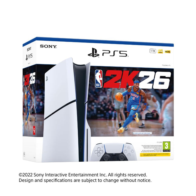 Sony PS5® Console Slim – NBA 2K26 Bundle