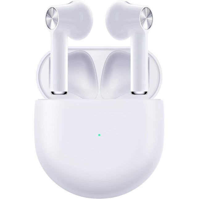OnePlus Buds - True Wireless Earbuds with Charging Case, White - Fast Charging, Long Battery Life and Deep Bass