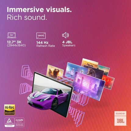 Lenovo Idea Tab Pro Smartchoice Matte Edition with Paper-Like 12.7" 3K Display & Pen Plus|144Hz Refresh|8GB RAM, 256GB ROM|AI-Enabled|MediaTek Dimensity 8300|4 JBL Speakers |45W Charger|1Year ADP Free