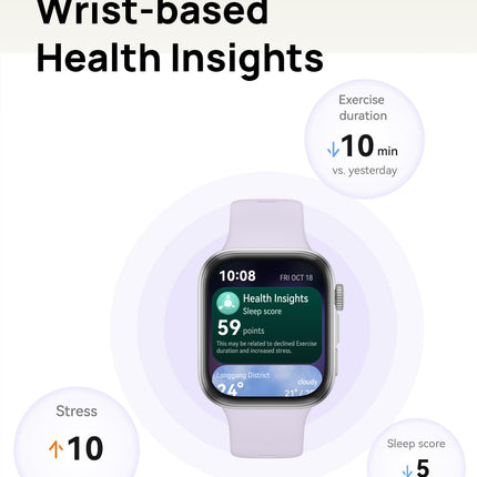 HUAWEI Watch FIT 4 smartwatch, 1.82" Large Display, Up to 10-Day Battery Life, Dual Band GPS, 100+ Sports Modes, Fitness Health Tracker, Emotional Assistant, Compatible with Android iOS