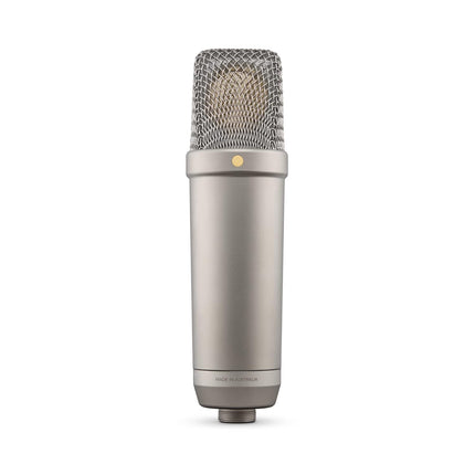 Rode Nt1 5Th Generation Large-Diaphragm Studio Condenser Microphone with XLR and USB Outputs, Shock Mount and Pop Filter for Music Production, Vocal Recording and Podcasting (Silver)