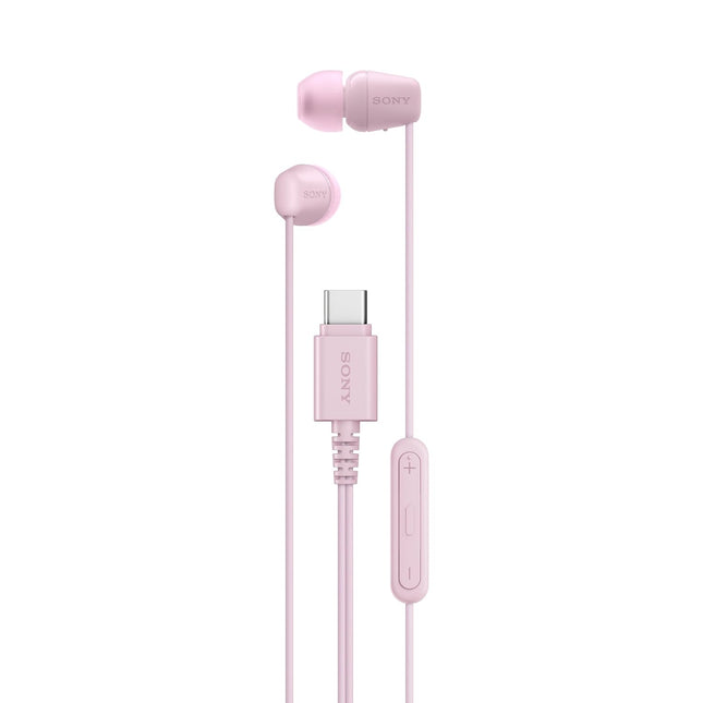 Sony IER-EX15C Wired in Ear Type C Headphones, in-Line Remote for Volume & Mute Function with Mic, Tangle Free Serration Wire, Compatible with USB-C Devices, High Sound Quality - Unboxify