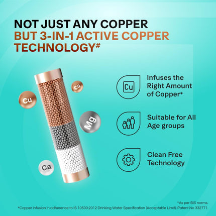 Aquaguard Blaze Slim Hot & Ambient RO+UV+Active Copper Tech, Stainless Steel Tank Water Purifier | Taste Adjuster | Upto 60% Water Savings | Suitable for Borewell, Tanker & Municipal Water