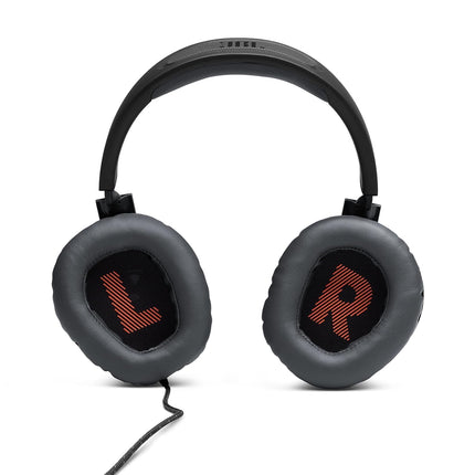 JBL Quantum 100 Wired Over Ear Gaming Headphones with Mic, 40mm Realistic Dynamic Drivers, Detachable Boom Mic, 1kHz Sensitivity, Memory Foam Cushioning, PC/Mobile/PS/Xbox/Nintendo/VR Compatible-Black