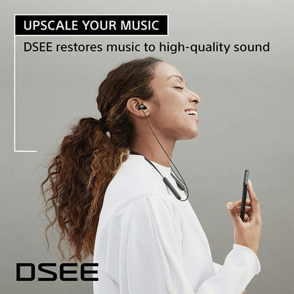 Sony WI-C100 Wireless Headphones with Customizable Equalizer for Deep Bass & 25 Hrs Battery, DSEE-Upscale, Splash Proof, 360RA, Fast Pair, in-Ear Bluetooth Headset with mic for Phone Calls (Black)