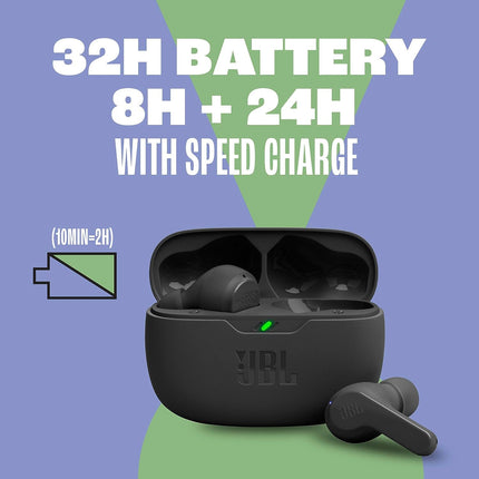 JBL Vibe Beam TWS, 32Hr Playtime, IP54, Smart Ambient & TalkThru Mode Bluetooth Headset