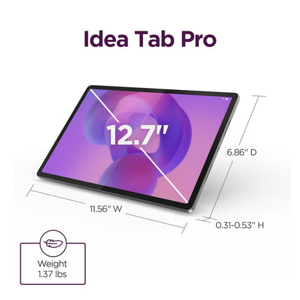 Lenovo Idea Tab Pro Smartchoice Matte Edition with Paper-Like 12.7" 3K Display & Pen Plus|144Hz Refresh|8GB RAM, 256GB ROM|AI-Enabled|MediaTek Dimensity 8300|4 JBL Speakers |45W Charger|1Year ADP Free