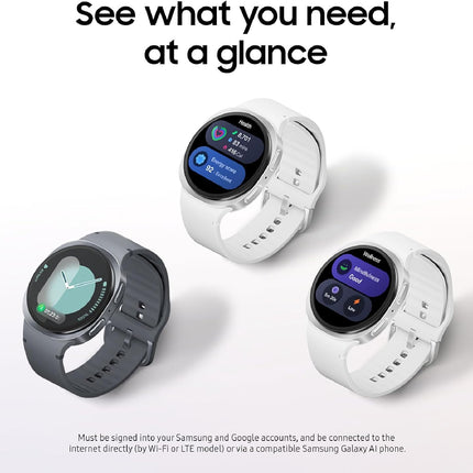 Samsung Galaxy Watch 8 (2025) 44mm Bluetooth Smartwatch, Cushion Design, Fitness Tracker, Sleep Coaching, Running Coach, Energy Score, Heart Rate Tracking, Graphite (BRAND NEW/SEALED)