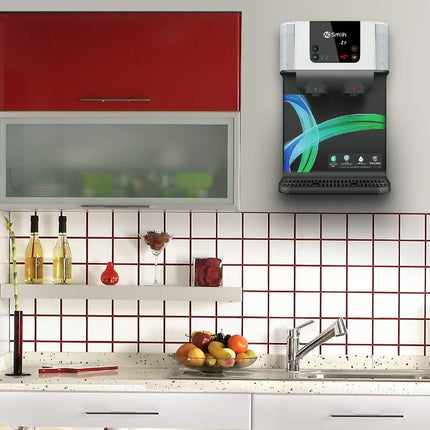 AO Smith Z9 Instant Hot+Ambient Water Purifier for Home with MIN-TECH | 10L Storage | 8-Stage Purification |100% RO + SCMT (Silver Charged Membrane Tech) | 55% Water Savings