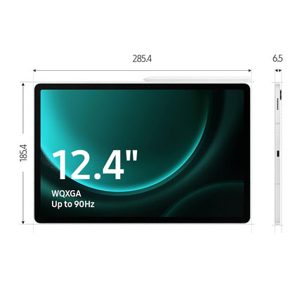 Samsung Galaxy Tab S9 FE+ 31.50 cm (12.4 inch) Display, RAM 8 GB, ROM 128 GB Expandable, WiFi Only Tablet