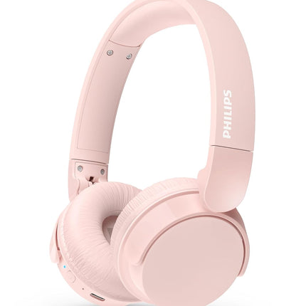 PHILIPS Audio TAH4209 Bluetooth Headphones,Lightweight and Foldable Design, 32mm Neodynamic Drivers, 55H Playtime, USB Type-C Fast Charging, Built-in Mic for Smartphone, Laptop, Tablet
