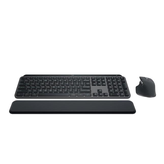 Logitech MX Keys for Business Combo - Performance Wireless Keyboard and Mouse with Palm Rest, Customisable Illumination, Fast Scrolling, Bluetooth, USB C