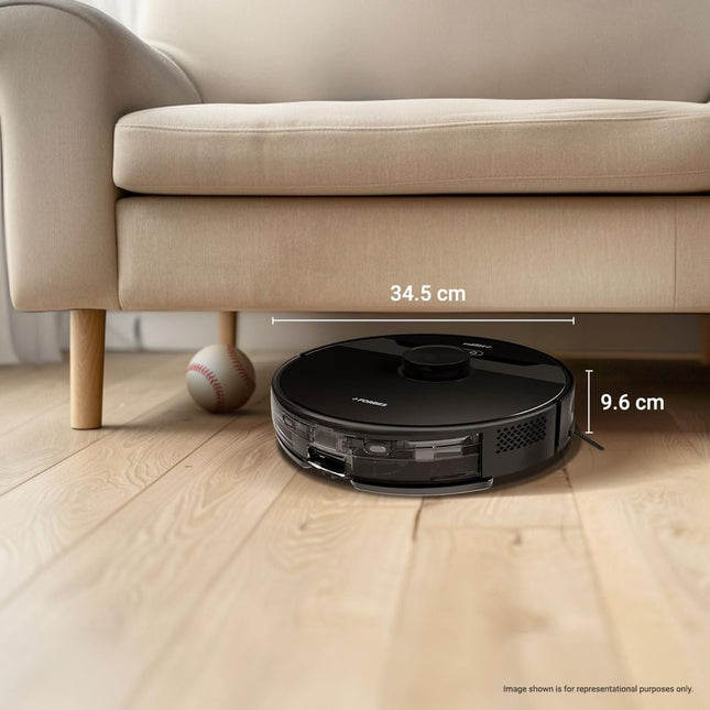 Eureka Forbes SmartClean Nuo, 5000Pa HyperSuction Robotic Vacuum Cleaner with LiDAR 3.0 Navigation & Home Mapping | Wet Mopping | 5-Hour Run Time | 5000mAh Battery | Smart App Control