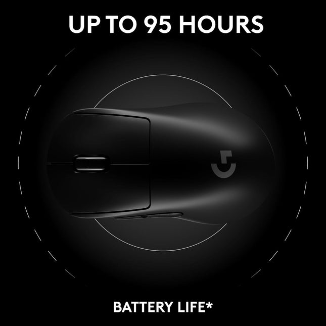 Logitech G PRO X Superlight 2 DEX Lightspeed Wireless Gaming Mouse, 60g Pro-Grade Lightweight Mouse with 5 Programmable Buttons, 44k DPI Sensor, USB-C Charging, for PC/Mac - Black