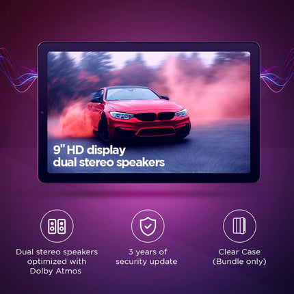 Lenovo Tab M9 -  22.86 cm (9 inch) Display,  4GB + 64GB, WiFi & LTE, Arctic Grey, with TPU Back Cover and Stand