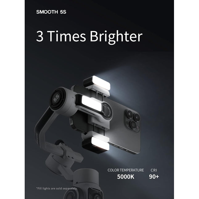 Zhiyun Smooth 5S Professional Gimbal Stabilizer for Smartphone - Gray