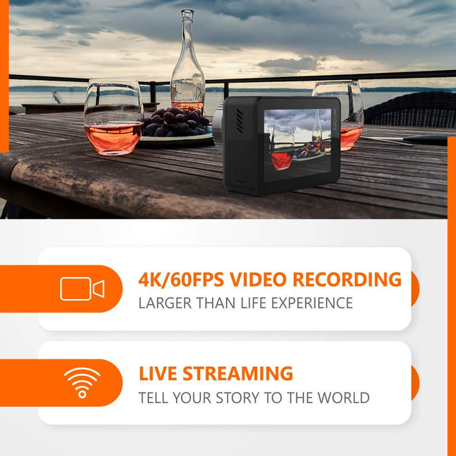 SJCAM SJ10 Pro 12 MP Optical 4K60fps UHD IPS Touch Display Action Camera