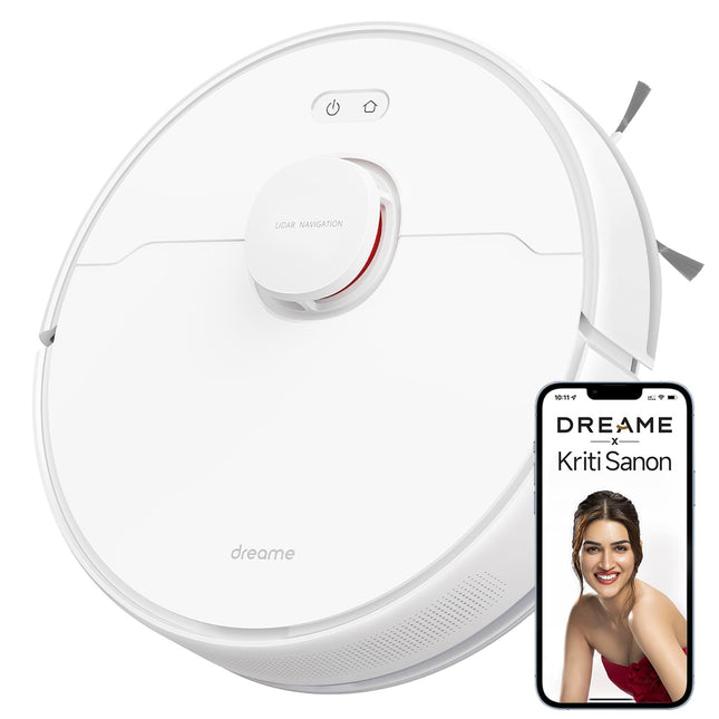 DREAME F9 Pro Robot Vacuum Cleaner and Mop 2-in-1, Mapping for Multiple Floors, LiDAR Navigation, 150-min Runtime, Vacuum Cleaner and Mop Robot, WiFi/App/Alexa