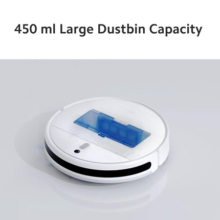 Xiaomi Robot Vacuum-Mop 2i, 2200 Pa Powerful Suction, 450 mL Large-Capacity Dustbin, Electronically-Controlled 270 mL Water Tank, Controls remotely via app, Alexa/GA Enabled, White