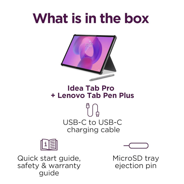 Lenovo Idea Tab Pro Smartchoice Matte Edition with Paper-Like 12.7" 3K Display & Pen Plus|144Hz Refresh|8GB RAM, 256GB ROM|AI-Enabled|MediaTek Dimensity 8300|4 JBL Speakers |45W Charger|1Year ADP Free