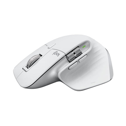 Logitech MX Master 3S for Mac with Free Adobe Subscription - Wireless Bluetooth Mouse with Ultra-Fast Scrolling, Ergo, 8K DPI, Quiet Clicks, Track on Glass, Customization, USB-C - Pale Grey