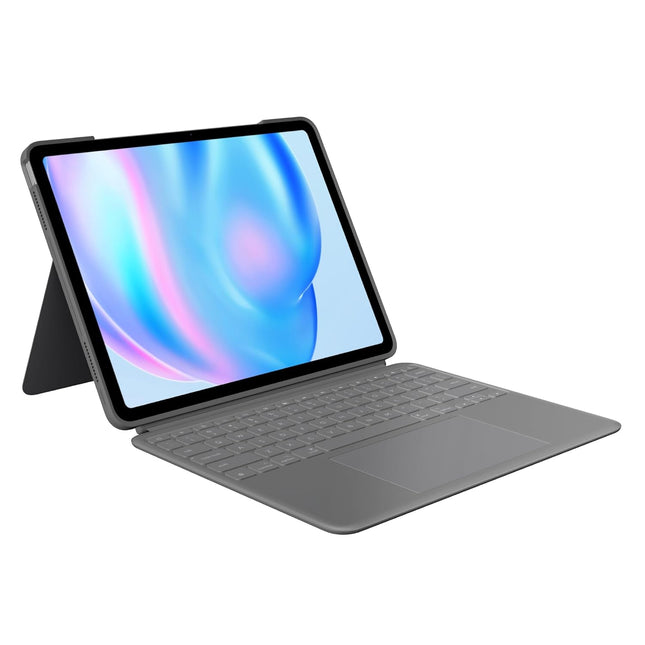 Logitech Combo Touch iPad Air 13-inch (M2 & M3)(2024 & 2025) Keyboard Case - Detachable Backlit Keyboard with Kickstand, Comfortable Typing, Multi-use Mode - Oxford Grey