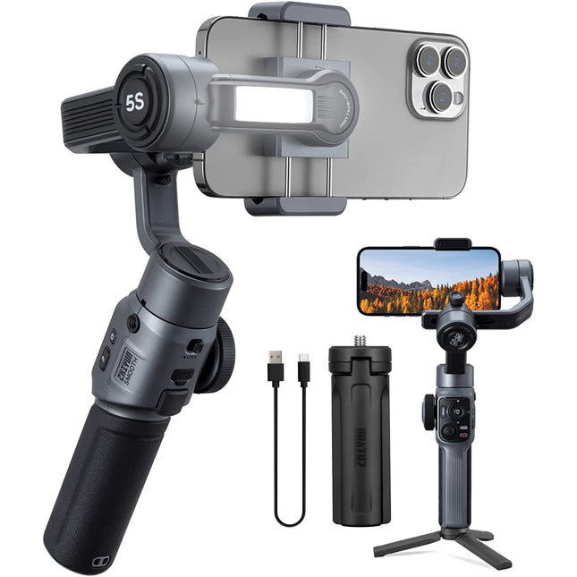 Zhiyun Smooth 5S Professional Gimbal Stabilizer for Smartphone - Gray