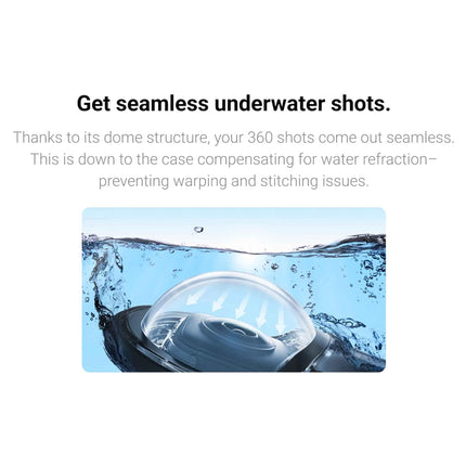Insta360 X3 Dive Case - Waterproof Up to 50m (164ft)
