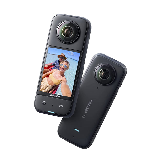 insta360 X3 Action Camera, 5.7K 360 Capture, Optical Zoom 3X, 72 MP 360 Photo, Black