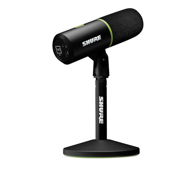 Shure MV6 Gaming Microphone, Dynamic USB PC Mic for Gaming & Streaming - Desktop Stand, Background Noise Cancellation, Tap-to-Mute & 3.5mm Output for Real-Time Headphone Monitoring
