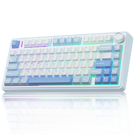 Aula F75 75% Wireless Mechanical Keyboard | Hot Swappable | Pre-lubed Linear Switches | RGB Backlit | 2.4GHz/Type-C/Bluetooth Gaming Keyboard