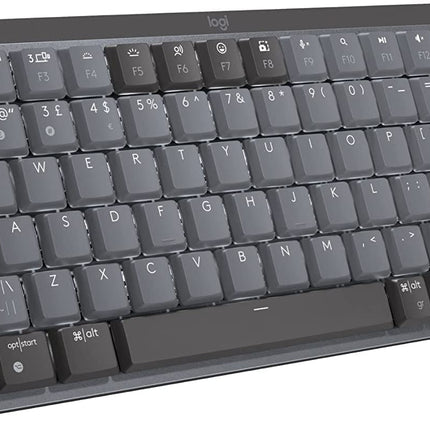 Logitech MX Mechanical Mini Wireless Illuminated Keyboard with Free Adobe Subscription, Linear Switches, Backlit, Bluetooth, USB-C
