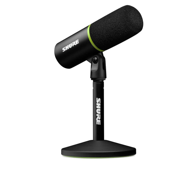 Shure MV6 Gaming Microphone, Dynamic USB PC Mic for Gaming & Streaming - Desktop Stand, Background Noise Cancellation, Tap-to-Mute & 3.5mm Output for Real-Time Headphone Monitoring