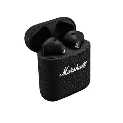 Marshall Minor III Bluetooth Truly Wireless in-Ear Earbuds with Mic (Black) (UNBOXED) - Unboxify