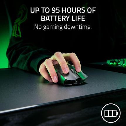 Razer Viper V3 Pro SE Wireless Gaming Mouse: 54g Lightweight - 1K Polling Dongle - 35K DPI Optical Sensor - Gen3 Optical Switches - Symmetrical Shape - 8 Programmable Controls - 95 Hr Battery - Black