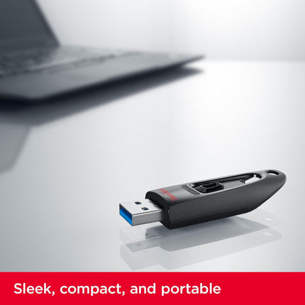 SanDisk Ultra 64GB, USB 3.0, Flash Drive, Upto 130MB/s R, Pendrive, Black, 5Y Warranty (SDCZ48-064G-I35)