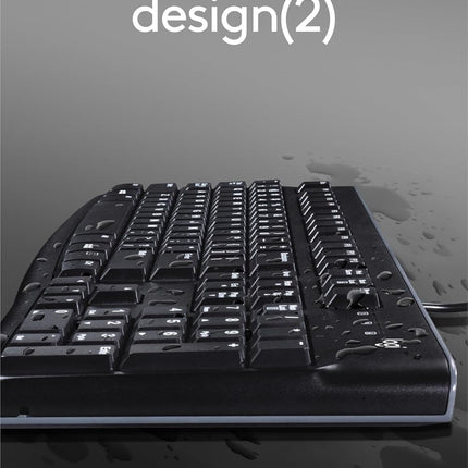 Logitech MK120 Wired USB Keyboard and Mouse Set for Windows, Optical Wired Mouse, Full-Size Keyboard, USB Plug-and-Play, Compatible for PC, Laptop-Black - Unboxify