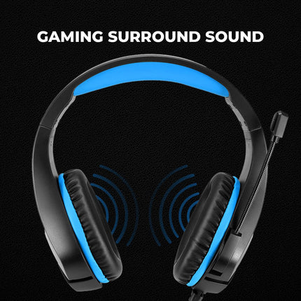 Cosmic Byte Stardust Wired On Ear Headphones with Mic Flexible for PS4, Xbox One, Laptop, PC, iPhone and Android Phones (Black,Blue)