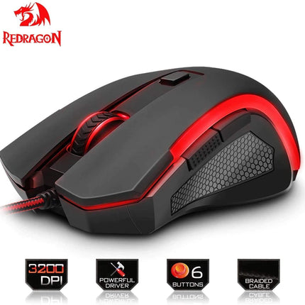 Redragon NOTHOSAUR M606 USB Gaming Mouse - 3200 DPI