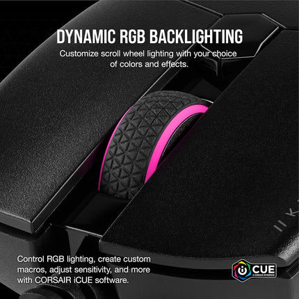 Corsair Katar Pro Ultra-Light Optical USB Gaming Mouse with Backlit RGB LED, 12400 DPI (Black)